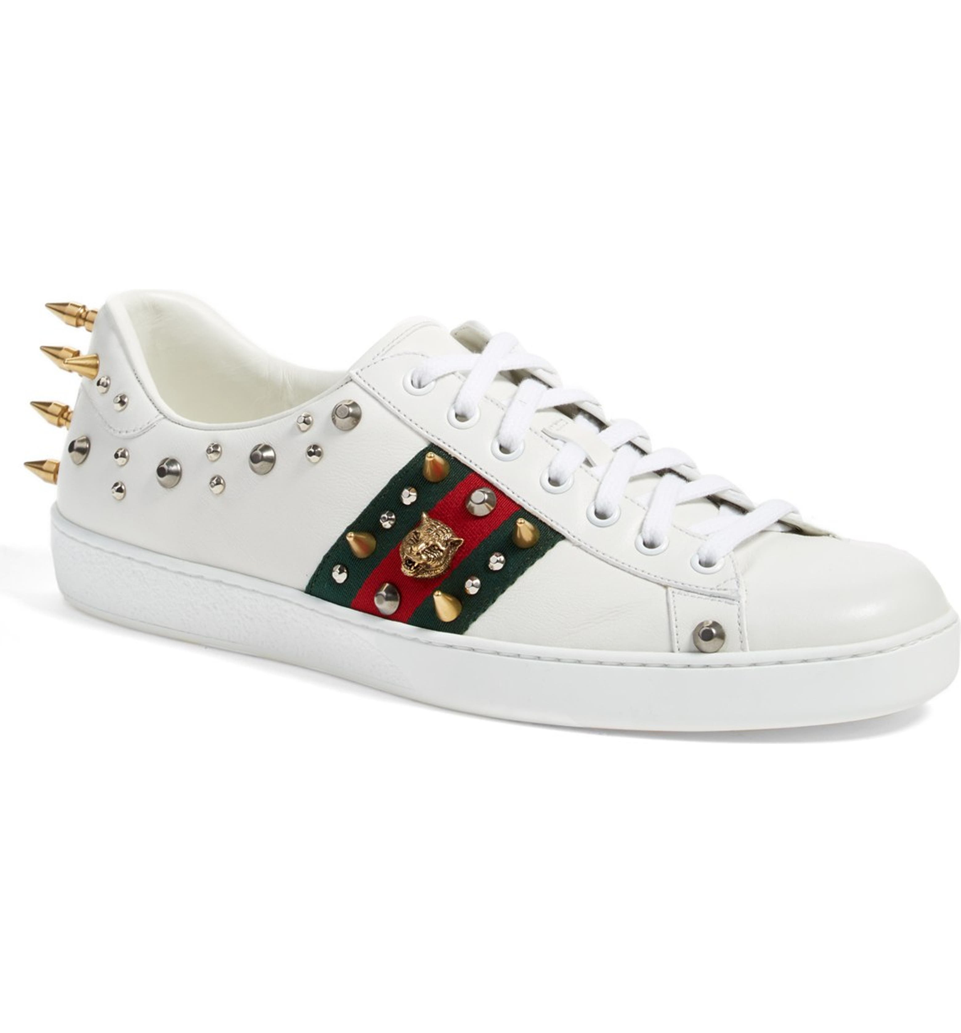 Gucci 'New Ace Punk' Studded Sneaker (Men) | Nordstrom