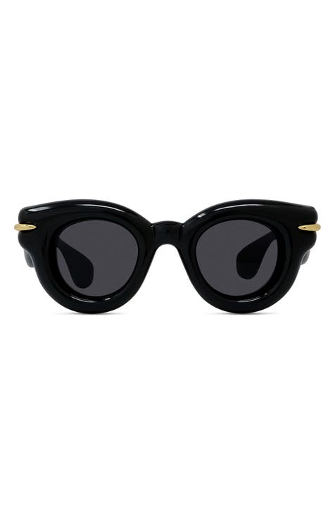 Inflated Pantos 46mm Round Sunglasses