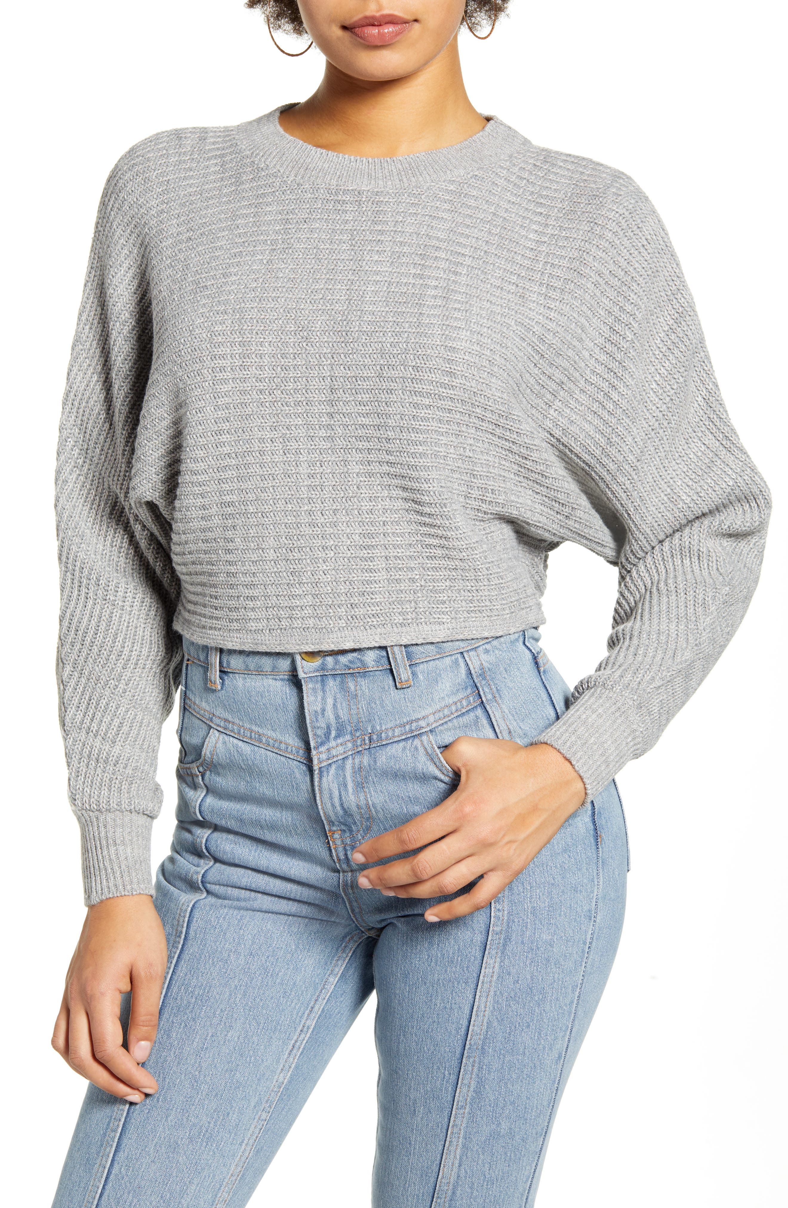 Leith Dolman Sleeve Crop Crewneck 