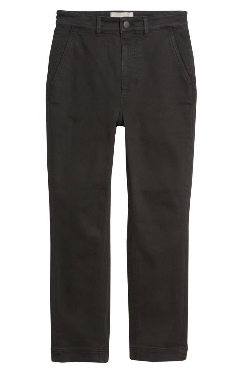 EVERLANE The Straight Leg Crop Pants, Main, color, Black