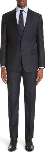 Emporio Armani Trim Fit Solid Wool Suit Nordstrom