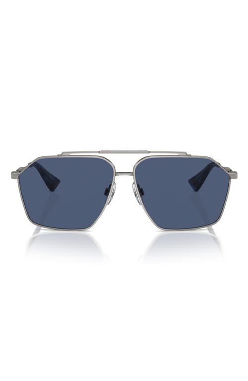 Dolce & Gabbana Dolce&gabbana 61mm Pilot Sunglasses In Blue