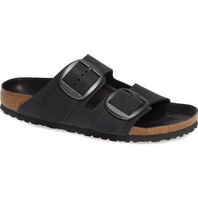 Birkenstock Arizona Big Buckle Slide Sandal,12.5 - Black