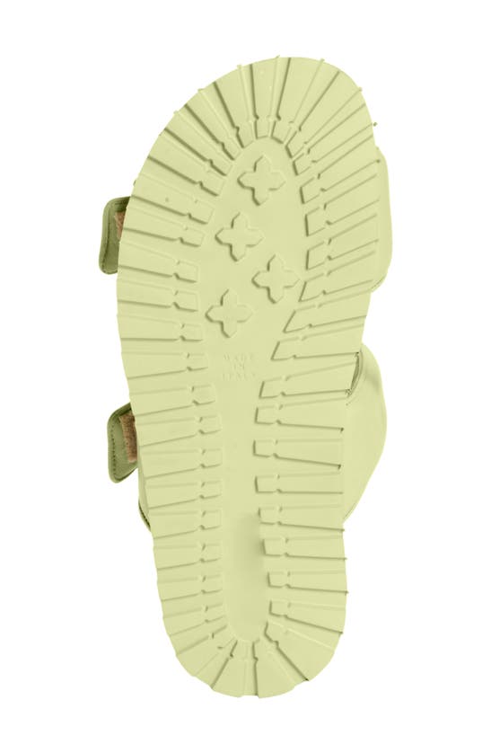 Gia Borghini Giaborghini Perni 11 Double Strap Platform Sandal In 4201 Acid Green