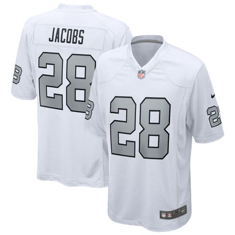 Youth Josh Jacobs Gray Las Vegas Raiders Mainliner Player Name & Number T- Shirt