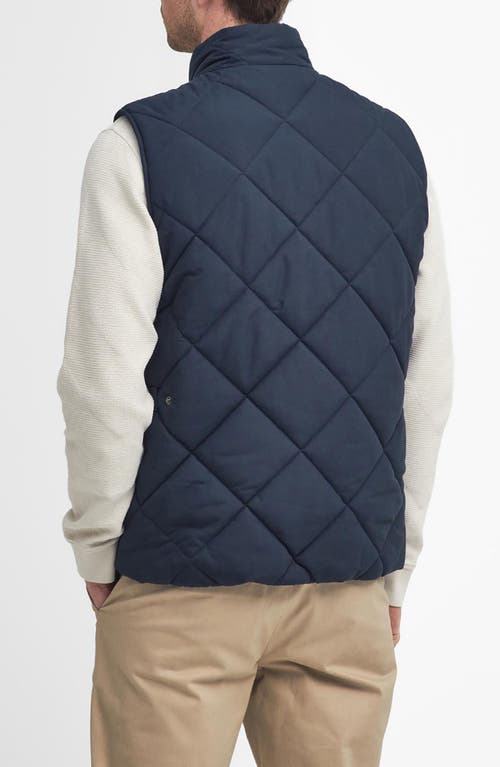 Shop Barbour City Chelsea Quilted Vest In Navy Blue