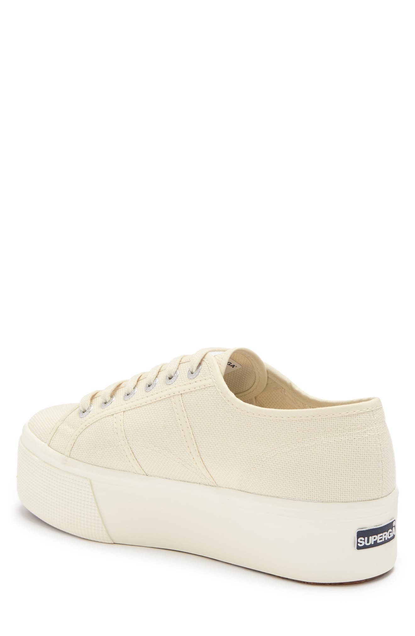 superga platform sneakers beige