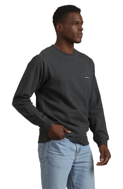 Members Only Preston Crew Neck Sweatshirt In Charcoal