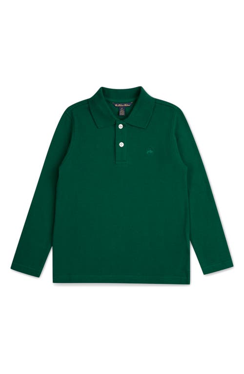 Shop Brooks Brothers Kids' Cotton Piqué Polo In Green Dark