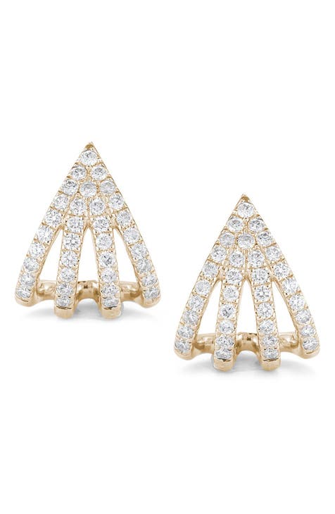 Teardrop Diamond Stud Earrings (Online Trunk Show)