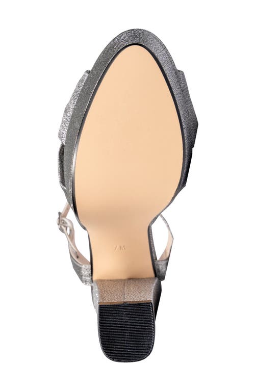 Shop Touch Ups Sailor Ankle Strap Platform Sandal In Pewter