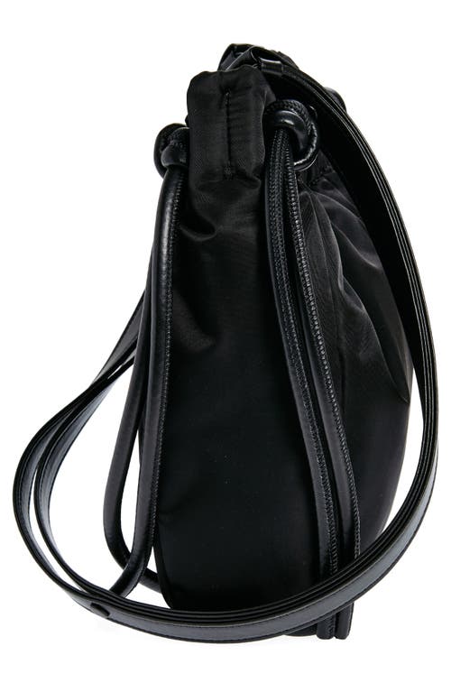 Shop Proenza Schouler Drawstring Nylon Shoulder Bag In Black