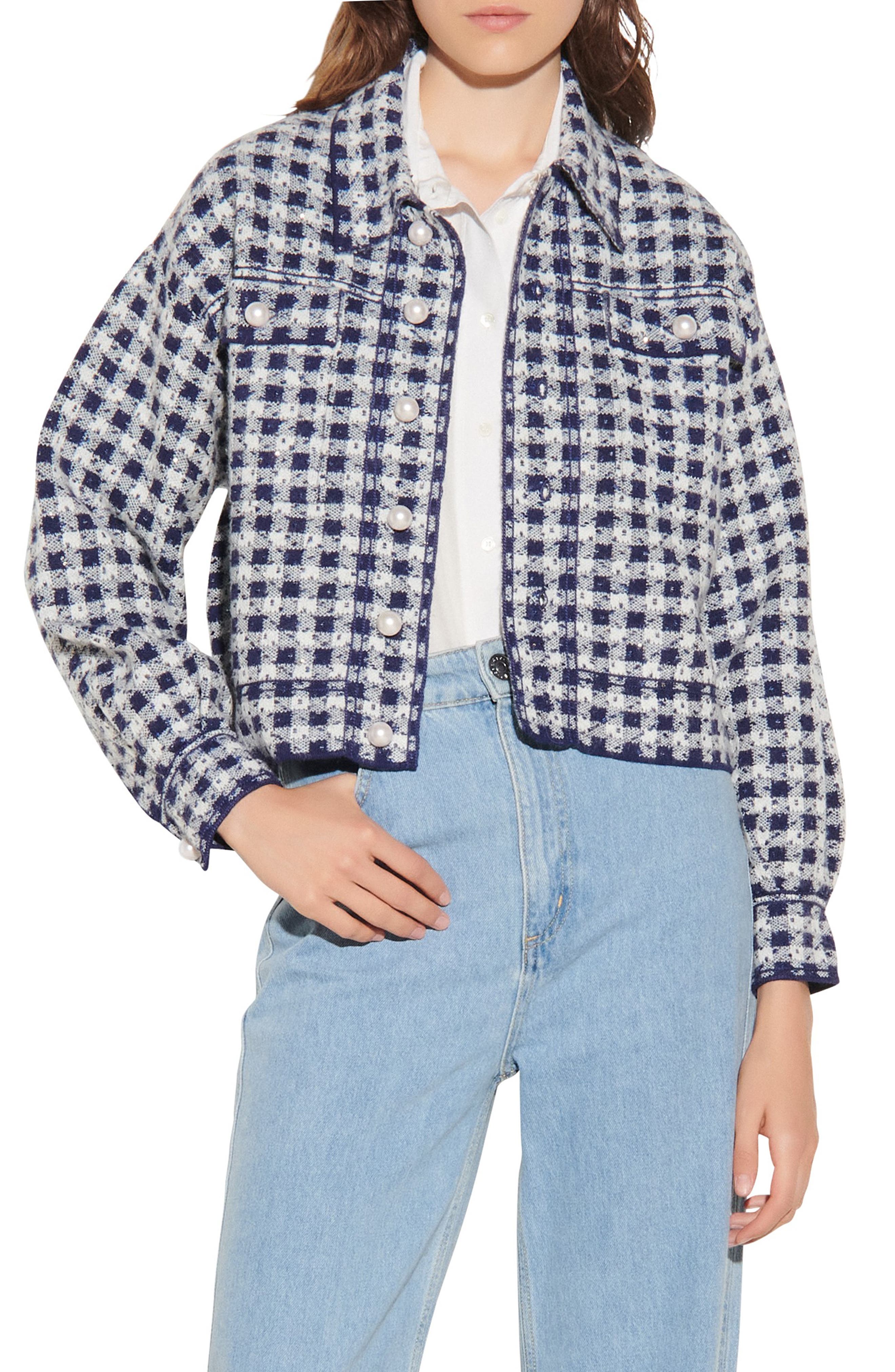 marc new york bellerose tweed jacket