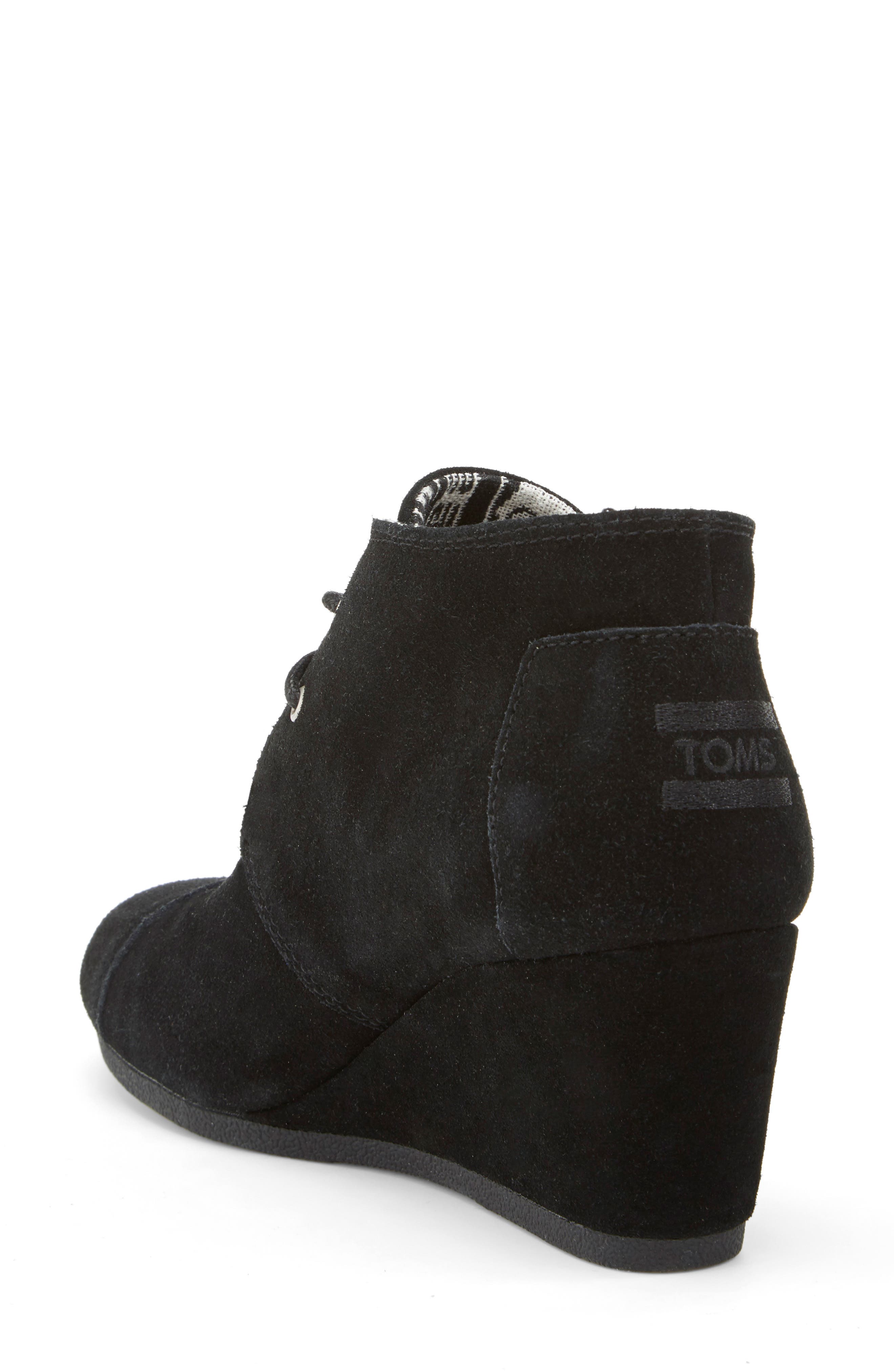 toms bootie wedges