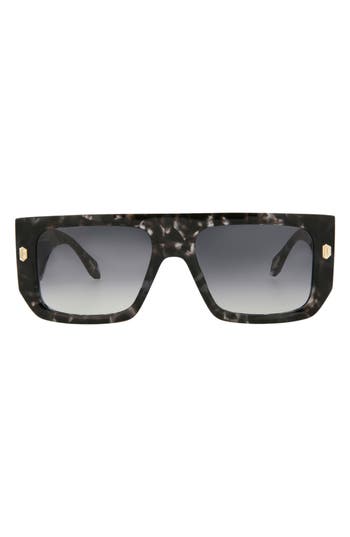 Just Cavalli Navigator-frame Acetate Sunglasses Sunglasses Grey Size 56 Acetate In Grey Havana Grey Havana Smoke