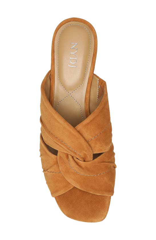 Shop Nydj Griselda Sandal In Cognac