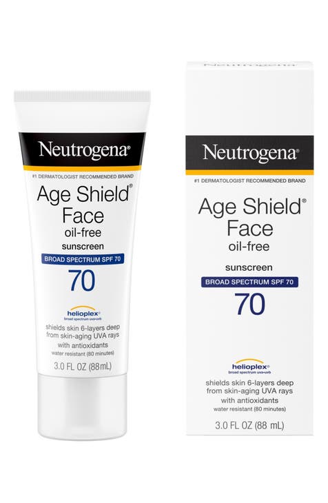 Age Shield Anti-Oxidant Face Lotion Sunscreen Broad Spectrum SPF 70