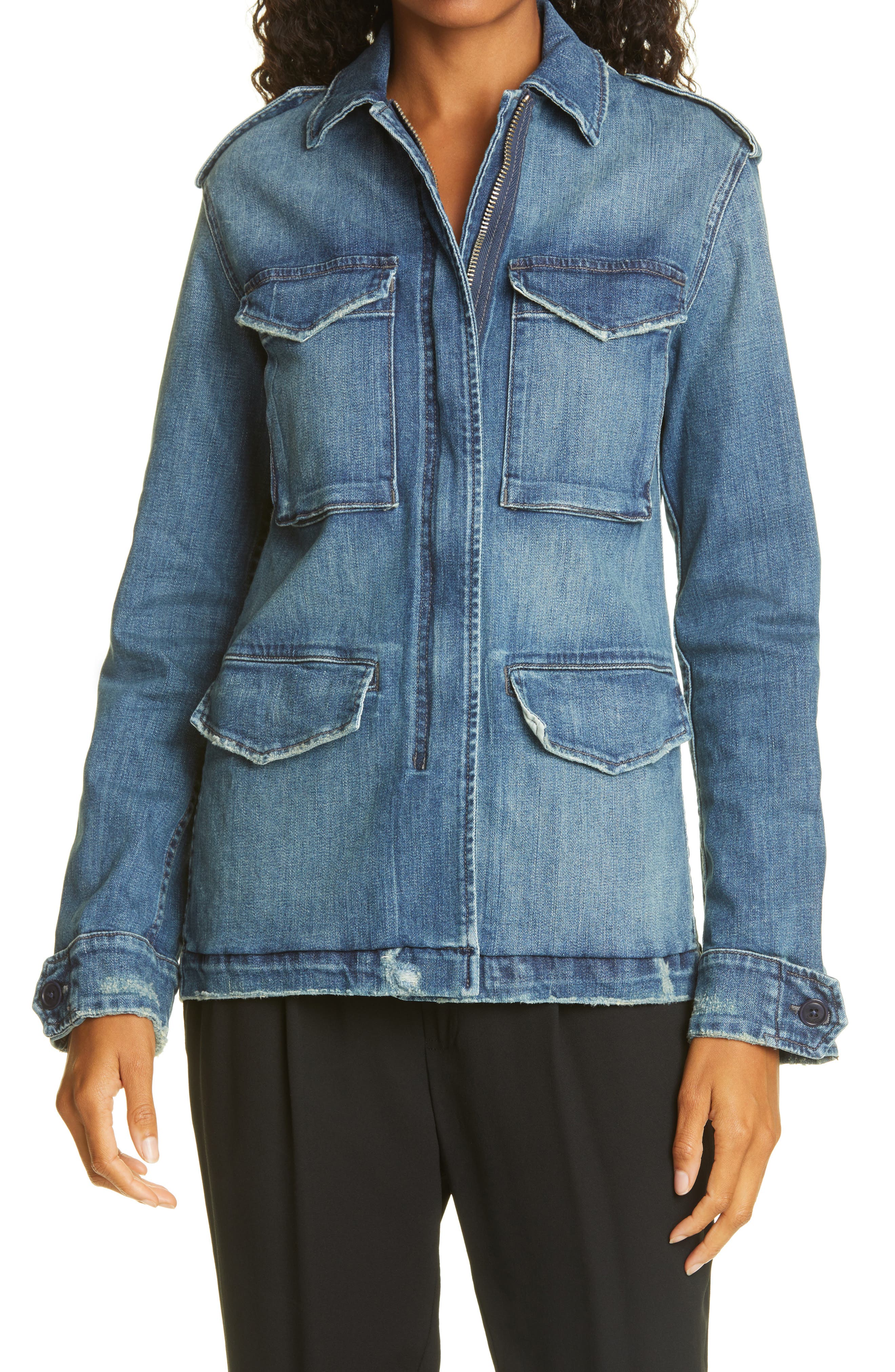nili lotan denim blazer