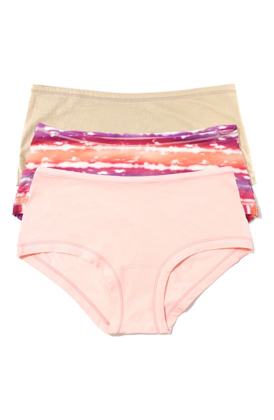 Shop Hanky Panky Play Assorted 3-pack Boyshorts In Chai Town