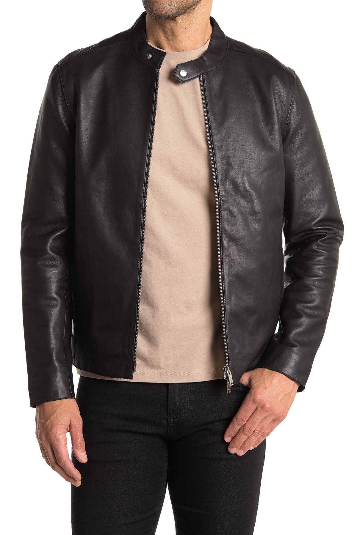 reiss keith leather jacket