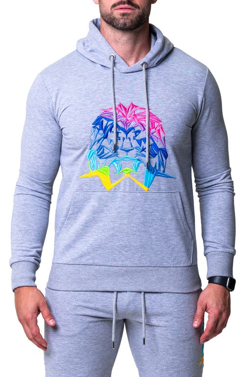 Maceoo Neon Graphic Hoodie Grey at Nordstrom,