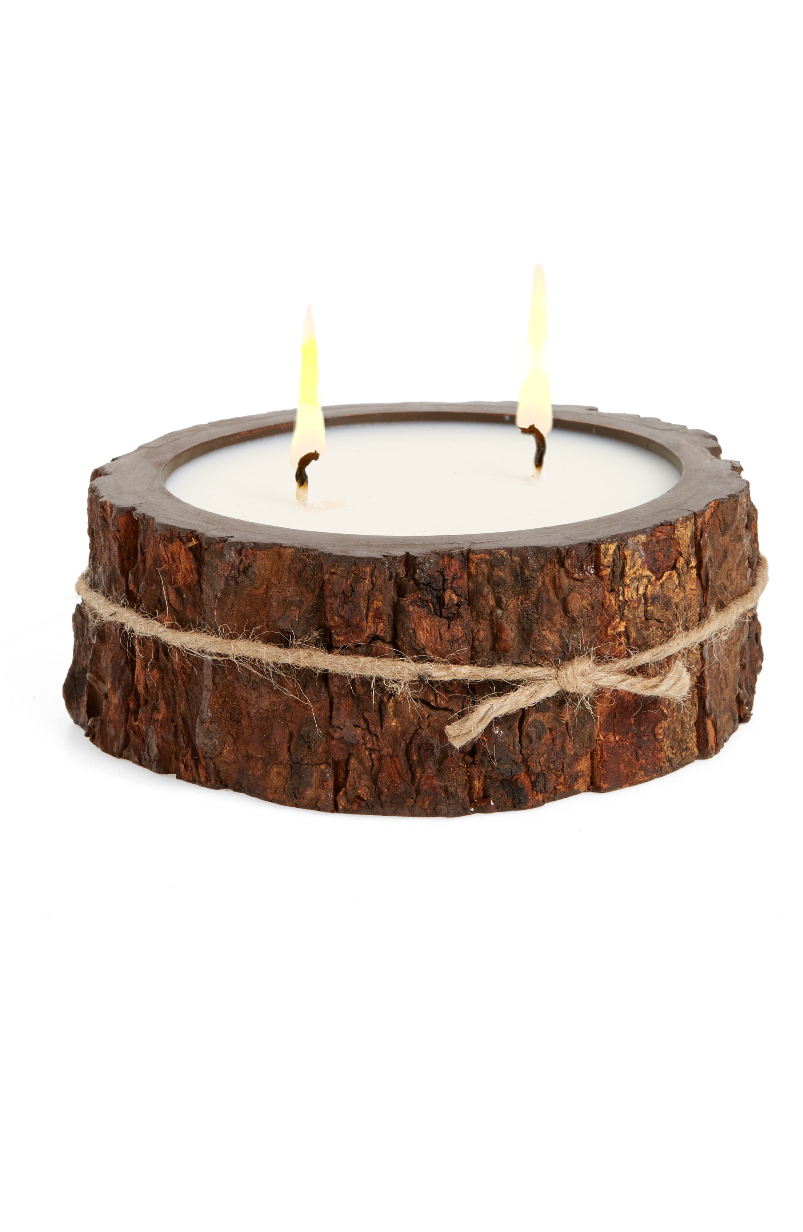 Himalayan Trading Post Double Wick Tree Bark Candle Nordstrom