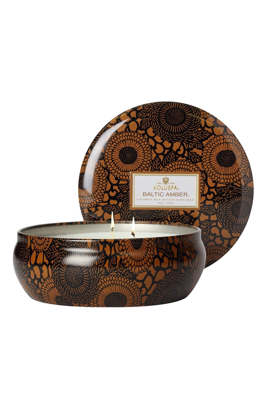 Voluspa 'Japonica Baltic Amber' ThreeWick Candle Nordstrom
