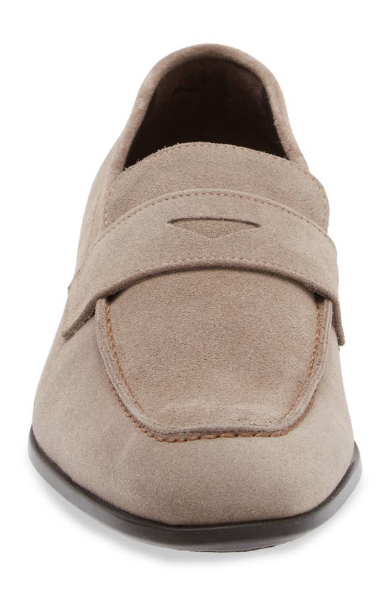 Shop To Boot New York Chambers Apron Toe Suede Loafer In Suede Taupe