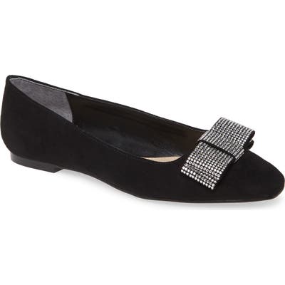 Nina Ferrie Bow Flat, Black