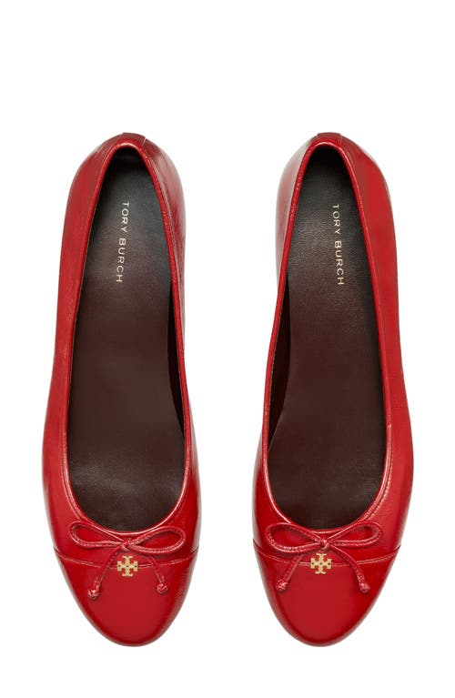 Shop Tory Burch Cap Toe Ballet Flat In Brick Lane/brick Lane