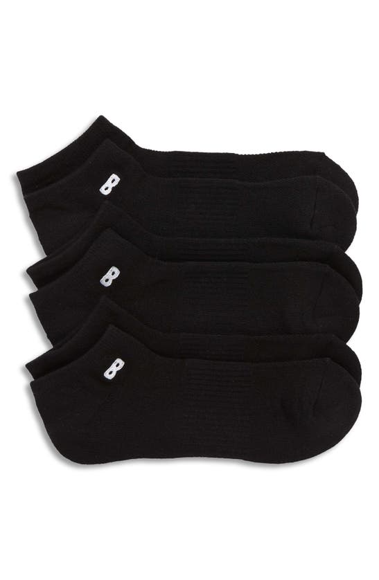 Pair Of Thieves 3-pack Blackout Whiteout No-show Socks In Black/ White