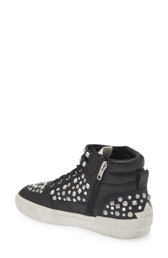 Ash Myraid Studded High Top Sneaker In Black