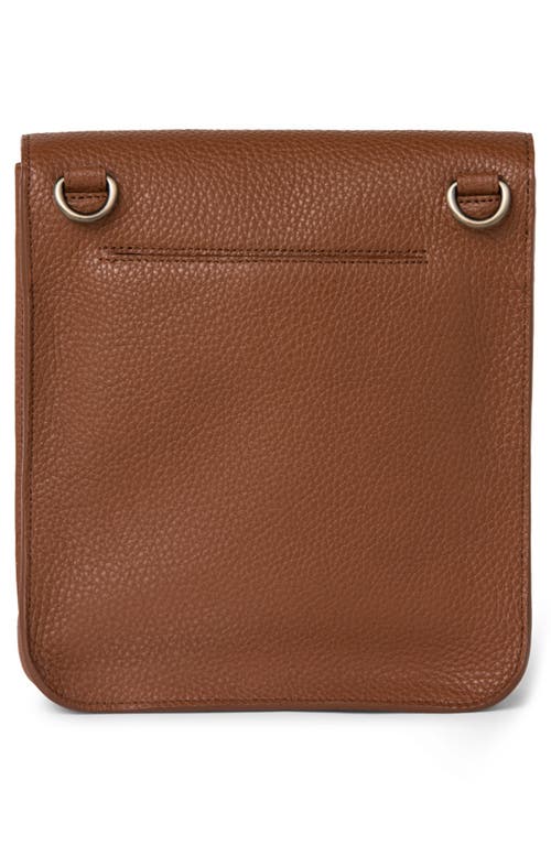 Akris Anouk Small Leather Messenger Bag In Caramel