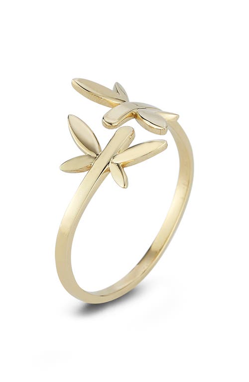 Ember Fine Jewelry 14k Gold Dragonfly Bypass Ring In Gold