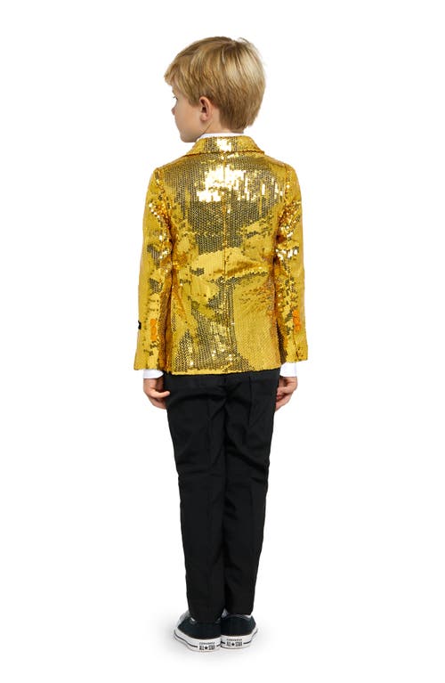 Shop Opposuits Kids' Sequin Sport Coat In Gold