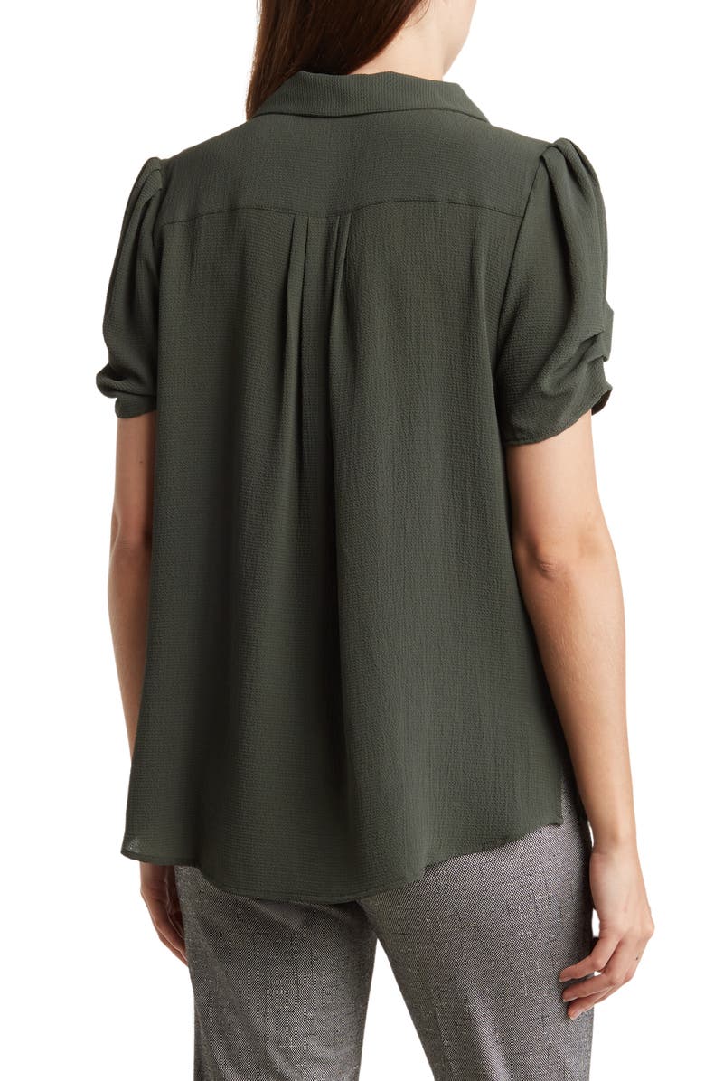 Adrianna Papell Puff Sleeve Button-Up Top | Nordstromrack