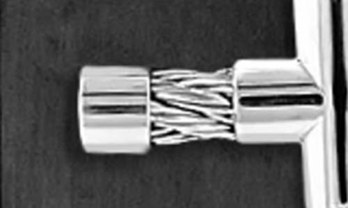 Shop American Exchange Cross Pendant Necklace & Bracelet Set In Silver/black