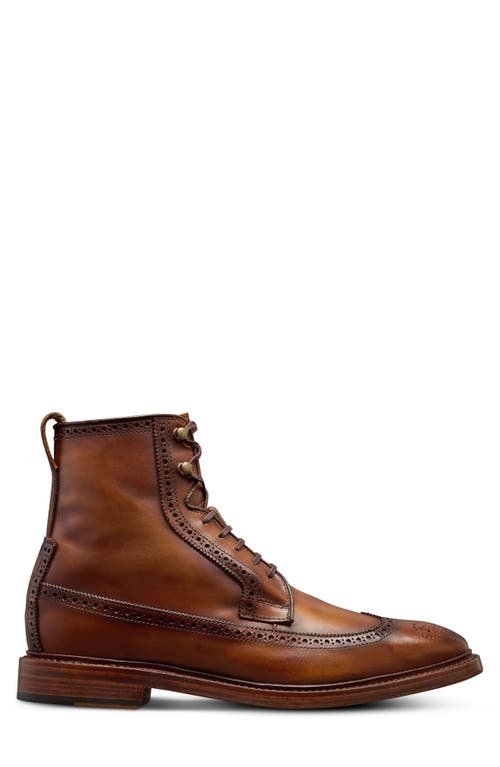 Shop Allen Edmonds Maddox Wingtip Lace-up Boot In Coffee