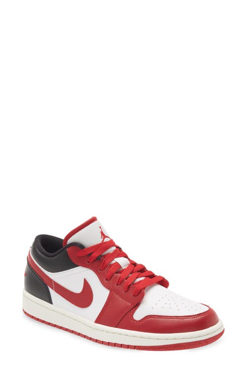 Shop Jordan Air  1 Low Sneaker In White/gym Red/black