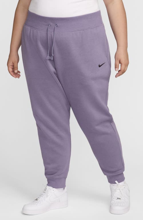 Nike Sportswear High Waist Phoenix Fleece Joggers In Purple