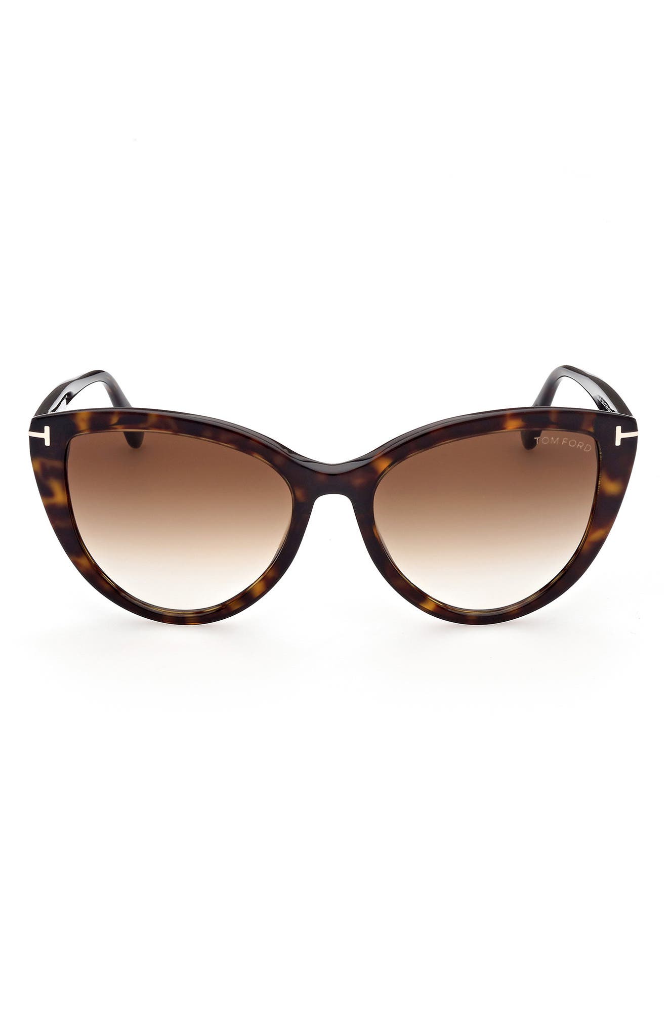 TOM FORD 56mm Gradient Cat Eye Sunglasses in Colhav/Grng | Smart Closet
