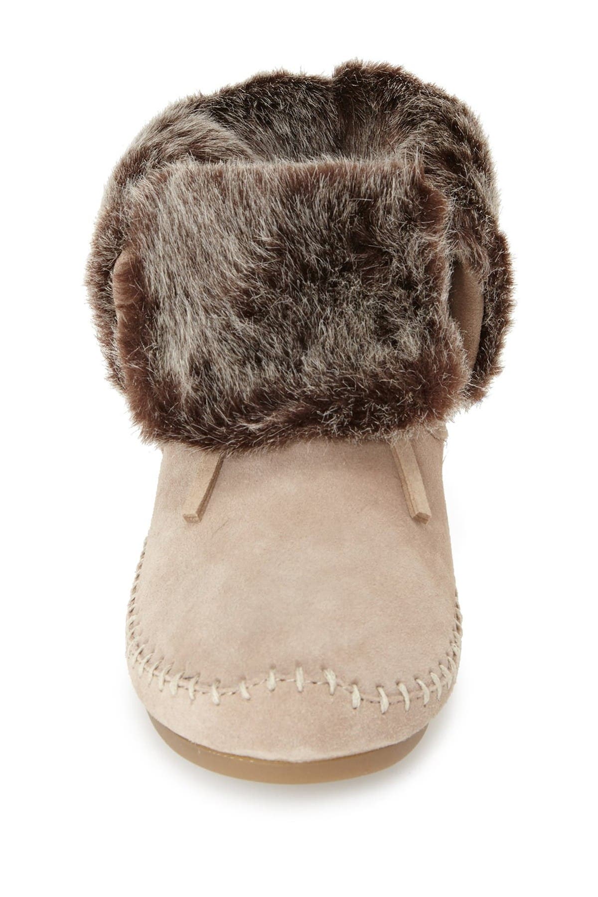 toms zahara suede convertible moccasin bootie