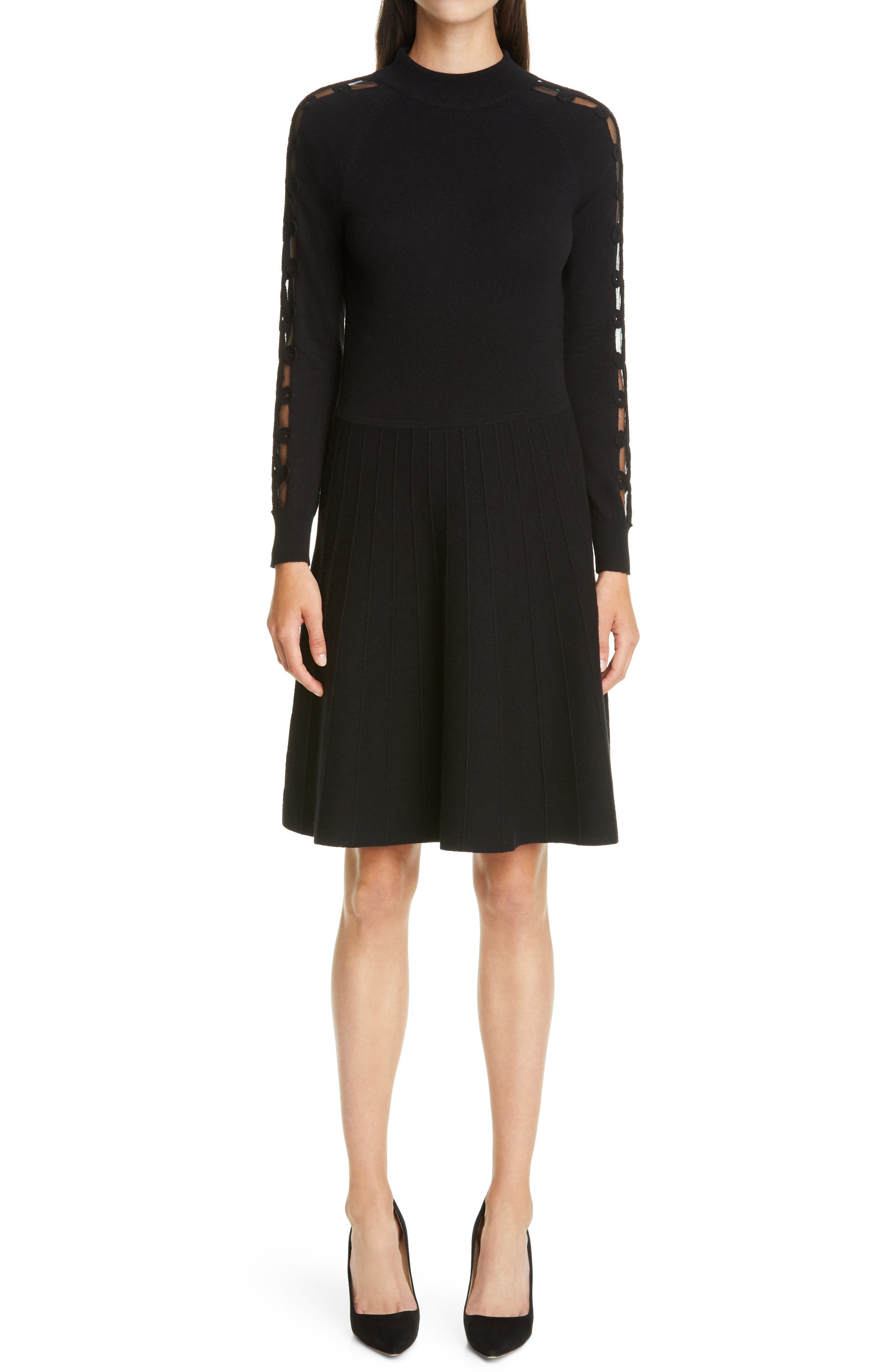 black pullover dress