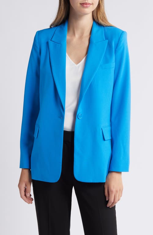 Halogenr Halogen(r) Single Button Relaxed Blazer In French Blue