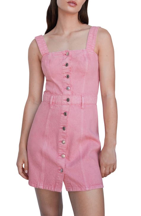 Women s Pink Denim Dresses Nordstrom