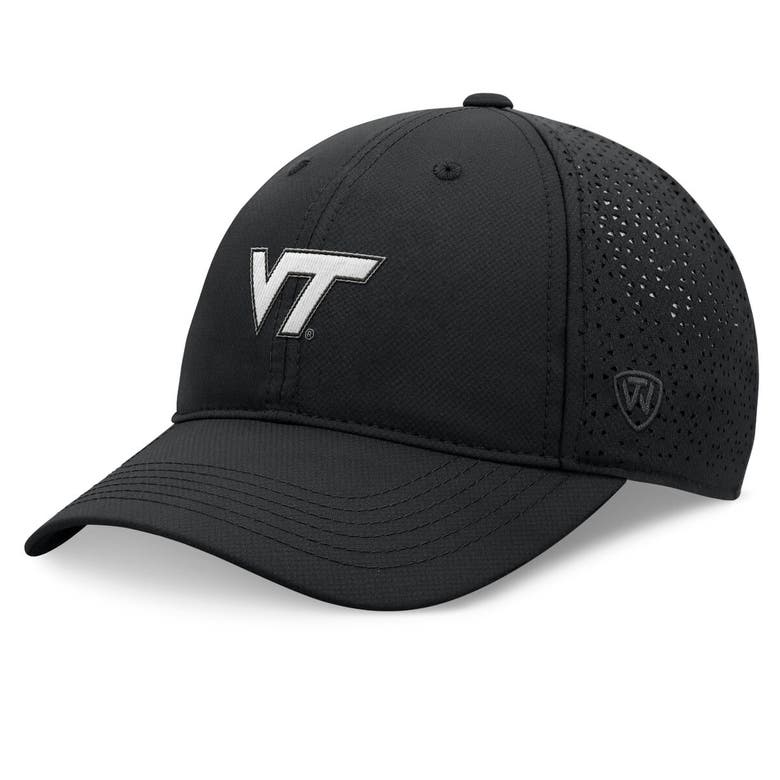 Shop Top Of The World Black Virginia Tech Hokies Liquesce Trucker Adjustable Hat