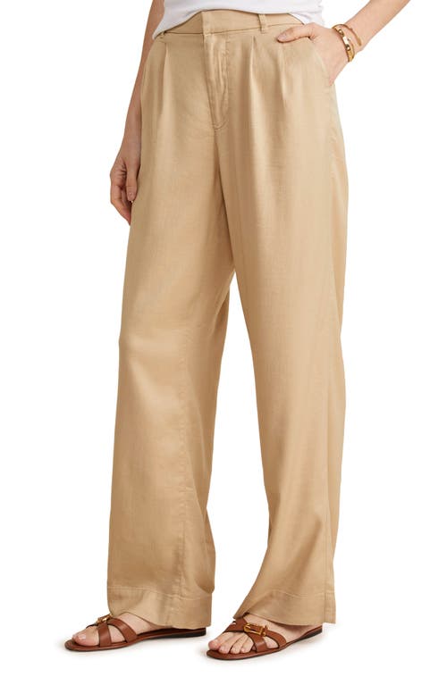 Straight Leg Trousers in Sand