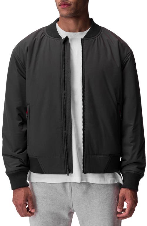 Water Resistant Insulated Bomber Jacket in Space Grey
