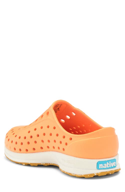 Native Shoes Robbie Sugarlite Slip-on Shoe In Papaya Orange/shell White