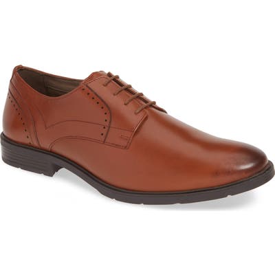 Hush Puppies Advice Plain Toe Derby, Brown